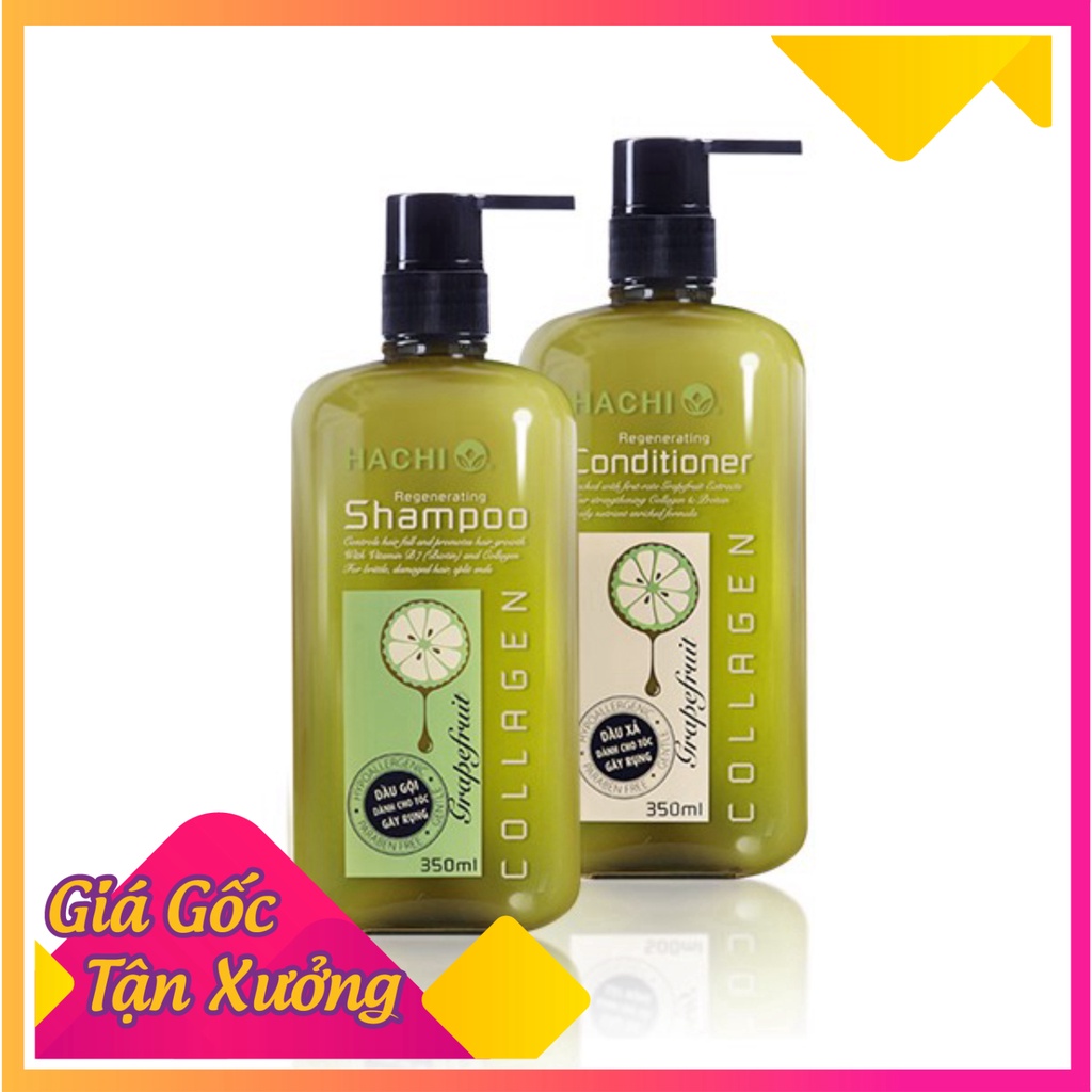 Dầu xả bưởi Hachi  tinh dầu bưởi ngăn ngừa gãy rụng 3size 350ml, 500ml, 800ml [Chính Hãng]- Dầu xả HACHI VIETNAM