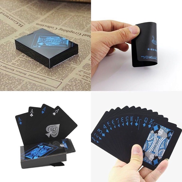 Bộ Bài Tây POKER Chất Liệu Nhựa PVC Chống Thấm Nước 2 Màu