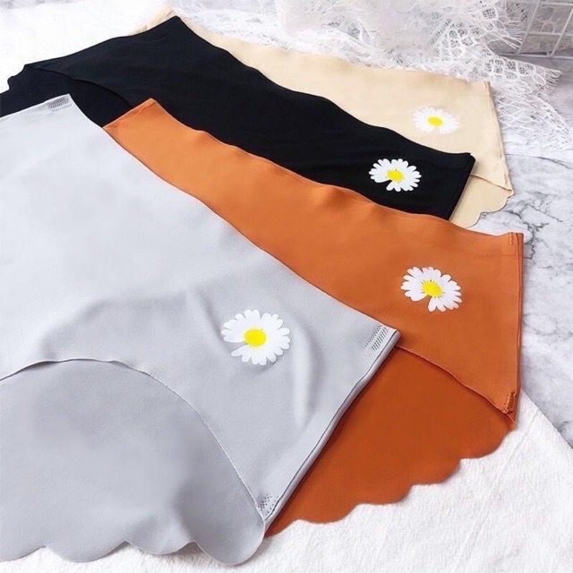 Quần lót su hoa cúc Thiết kế su sóng không đường may,  1038