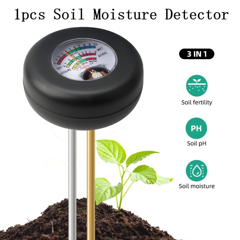Bộ Dụng Cụ Kiểm Tra Độ Ẩm Đất 3 Trong 1 Tiện Dụng