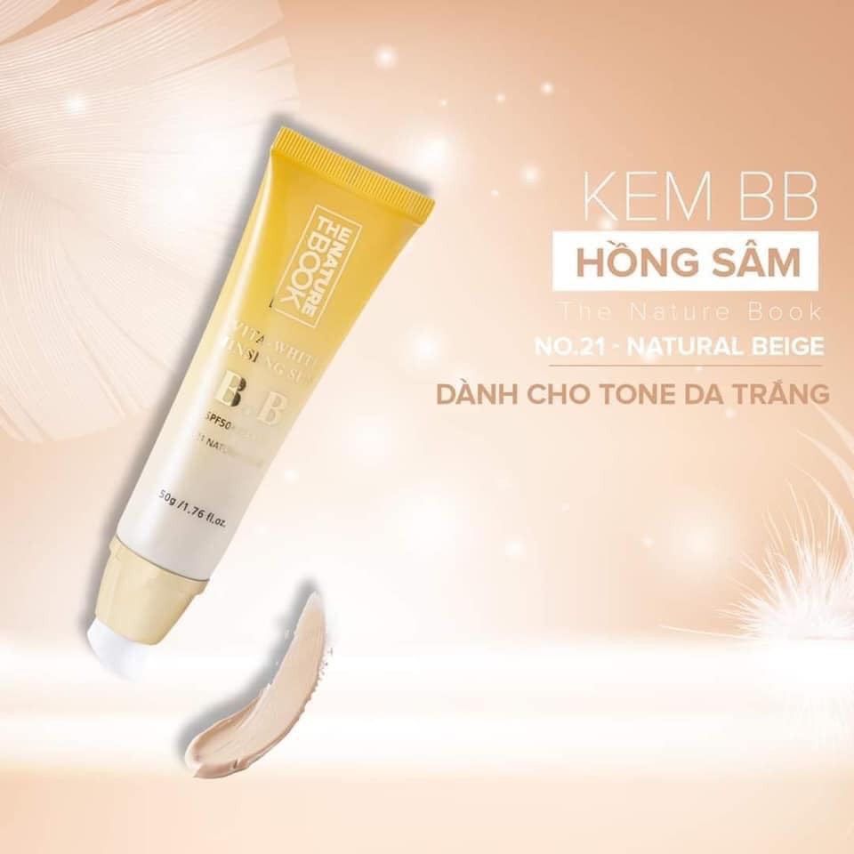 Kem BB Hồng Sâm The Nature Book Vita White Jinseng Sun BB SPF 50+/PA+++ Chưa Có Đánh Giá