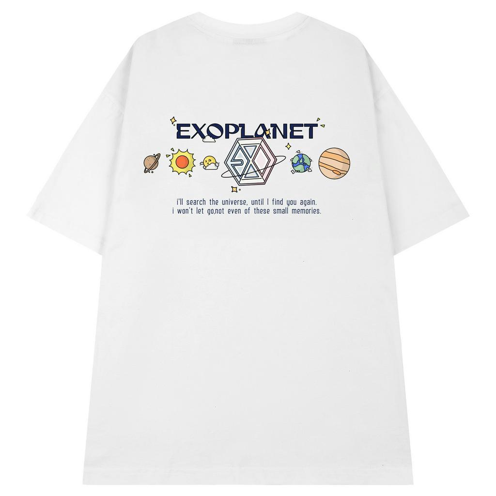 EXOPLANET: UNIVERSE TEE - Áo thun EXO unisex oversize 2 màu đen/trắng