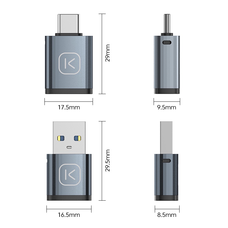 KUULAA Đầu Chuyển Đổi OTG Micro USB Sang USB Type C