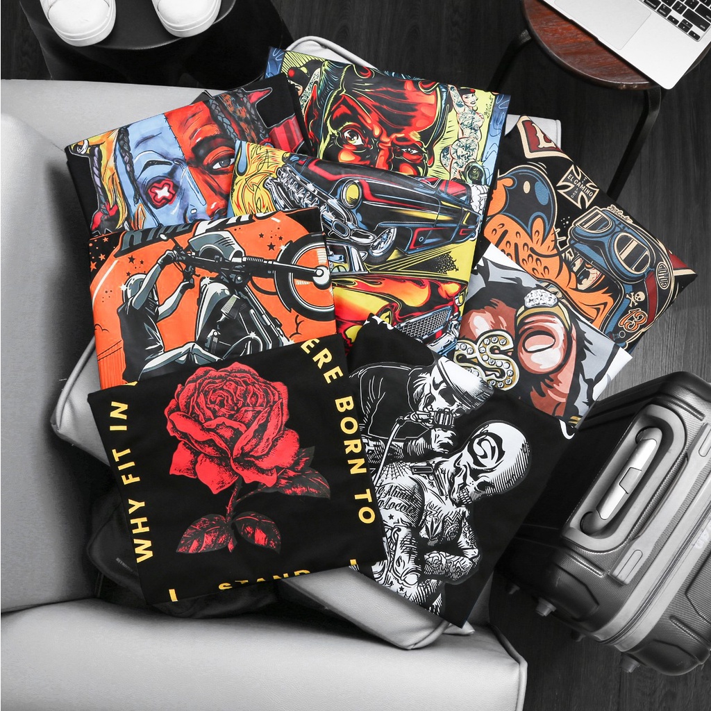 SALE Áo thun cotton in hình độc, lạ 80 - 125kg - mã ATTRON9-22