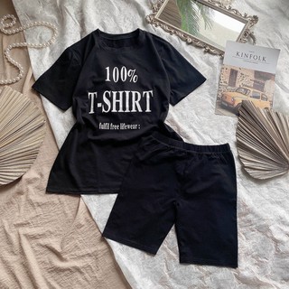 SET ÁO THUN QUẦN LEGGING ĐÙI