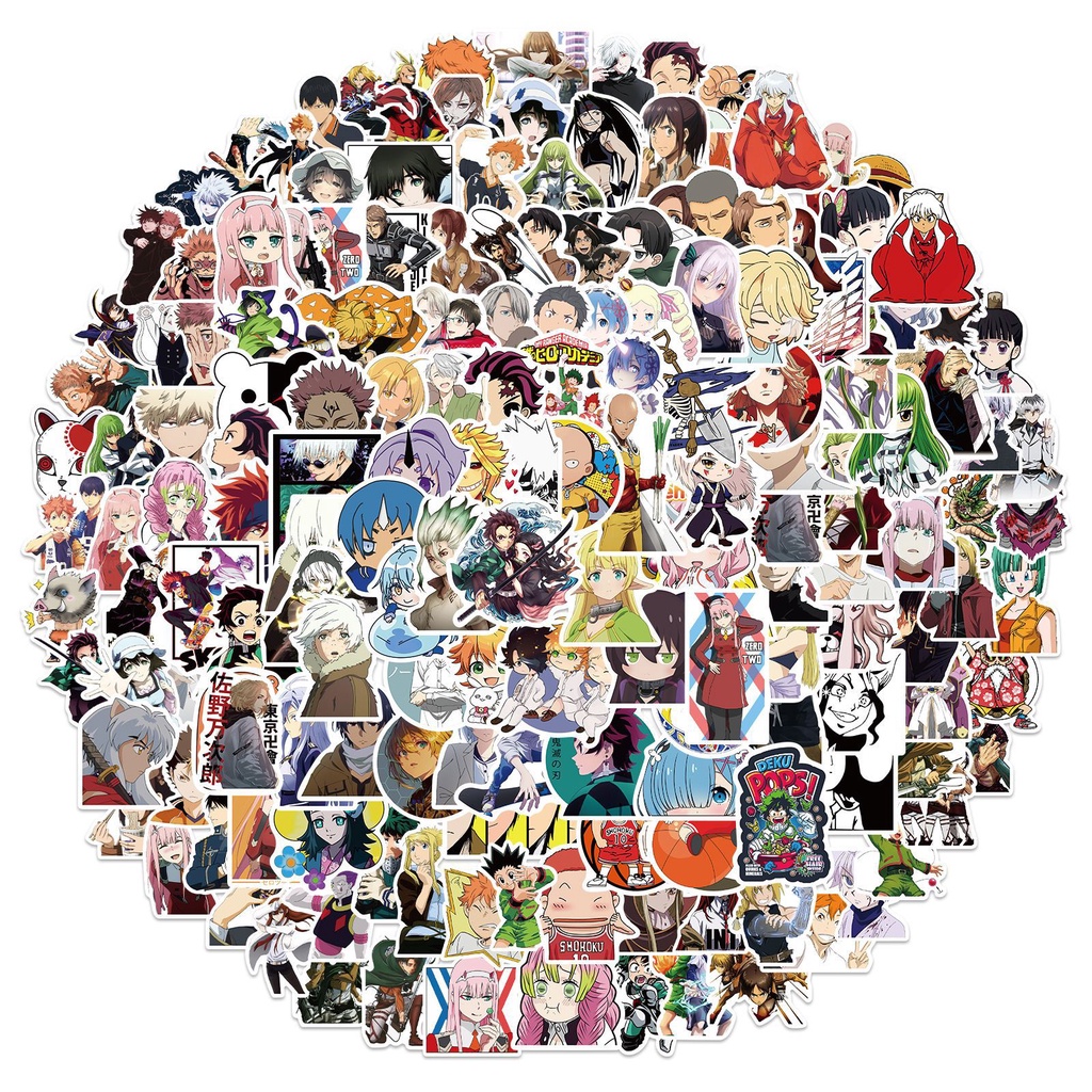 300/200/100 Sticker Hoạt Hình Dán Trang Trí Đa Dụng