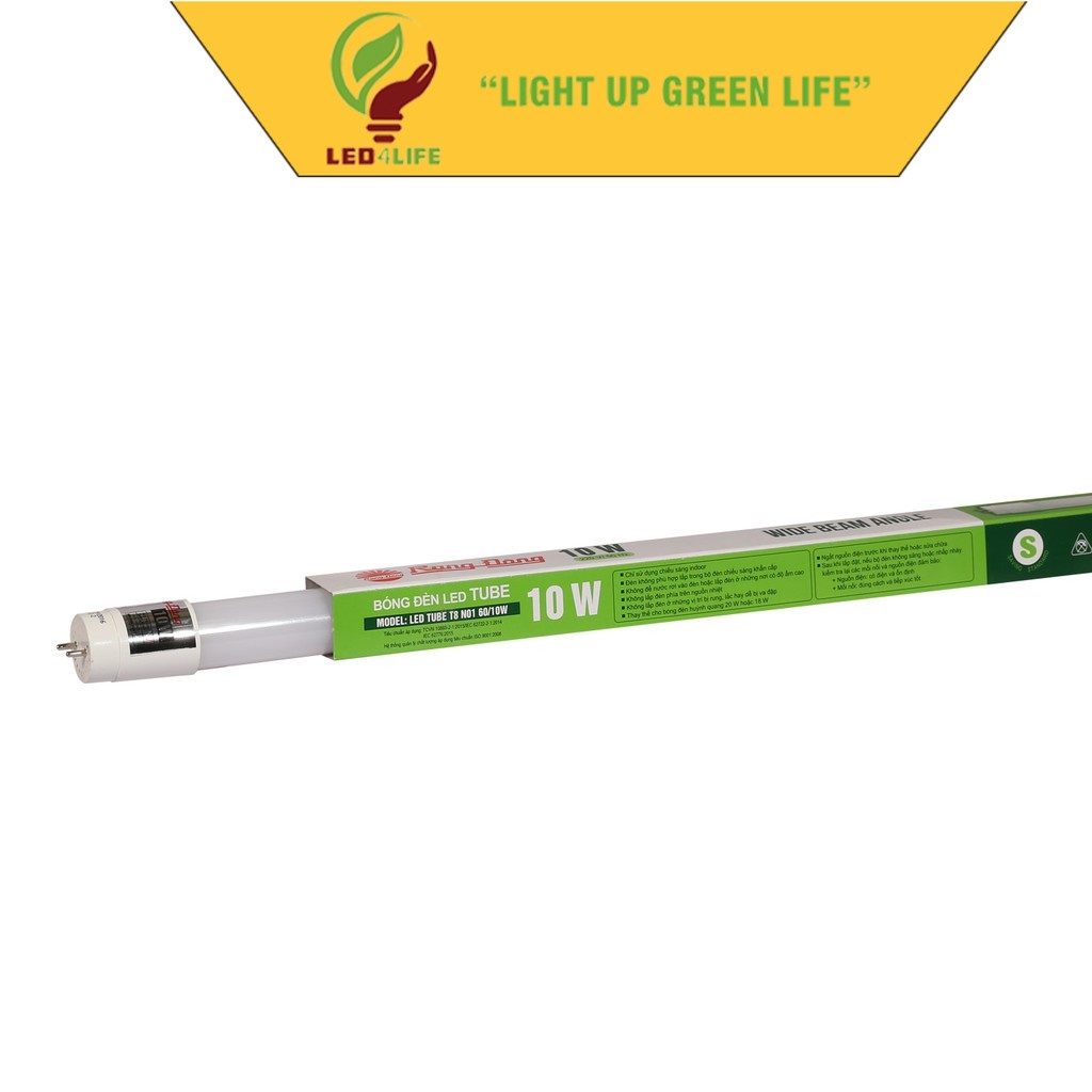 Bóng đèn LED Tuýp Rạng Đông T8 10W (nhựa) Model: LED TUBE T8 N01 60/10W (S)