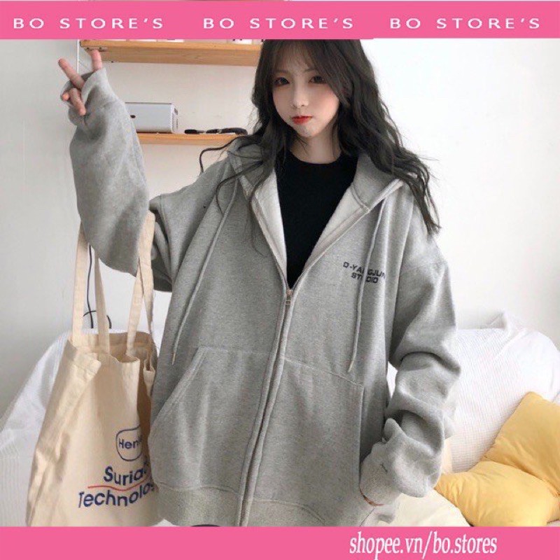 Áo Nỉ Hoodie Kéo Khoá Lót Nỉ 540Gram Dày Dặn Unisex