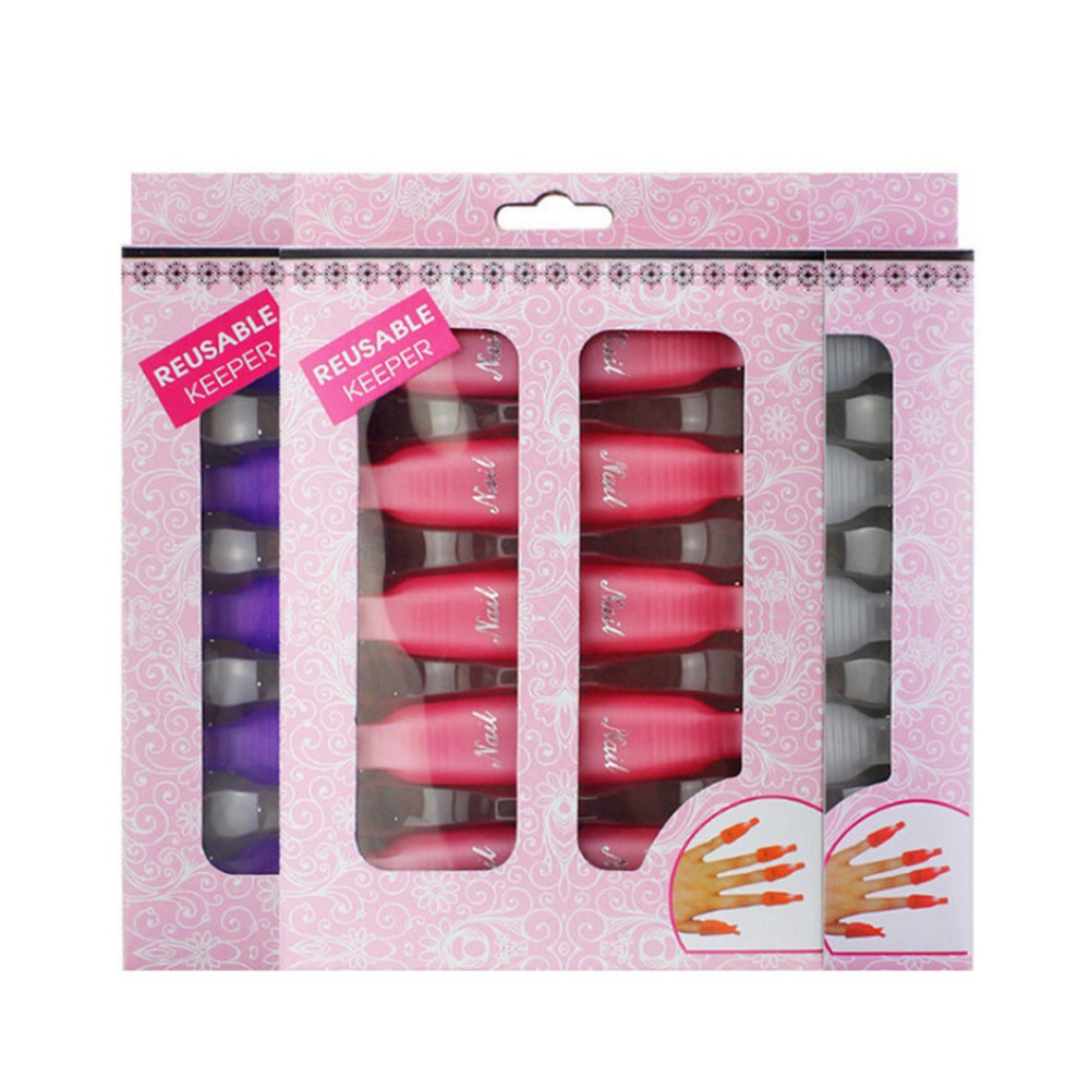 Kẹp ủ móng tháo gel - Set 10 cái