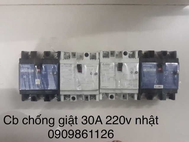 Cb chống giật 220V nhật nội địa 30A