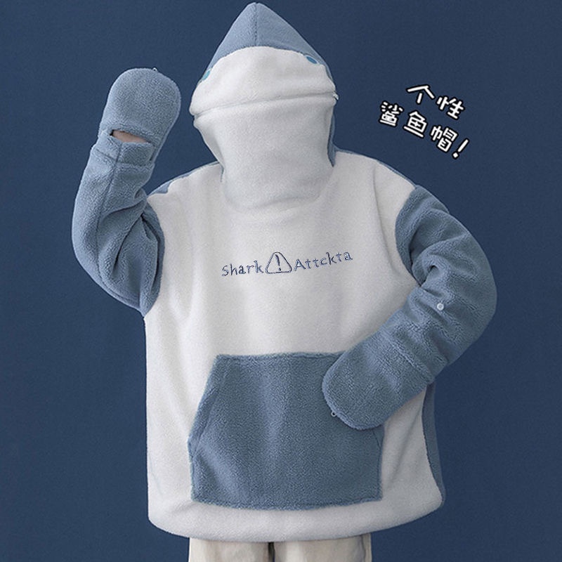 [Hàng Order] - Áo Hoodie Cá Mập Chất Lông Cừu Dày Dặn Nam Nữ | BigBuy360 - bigbuy360.vn