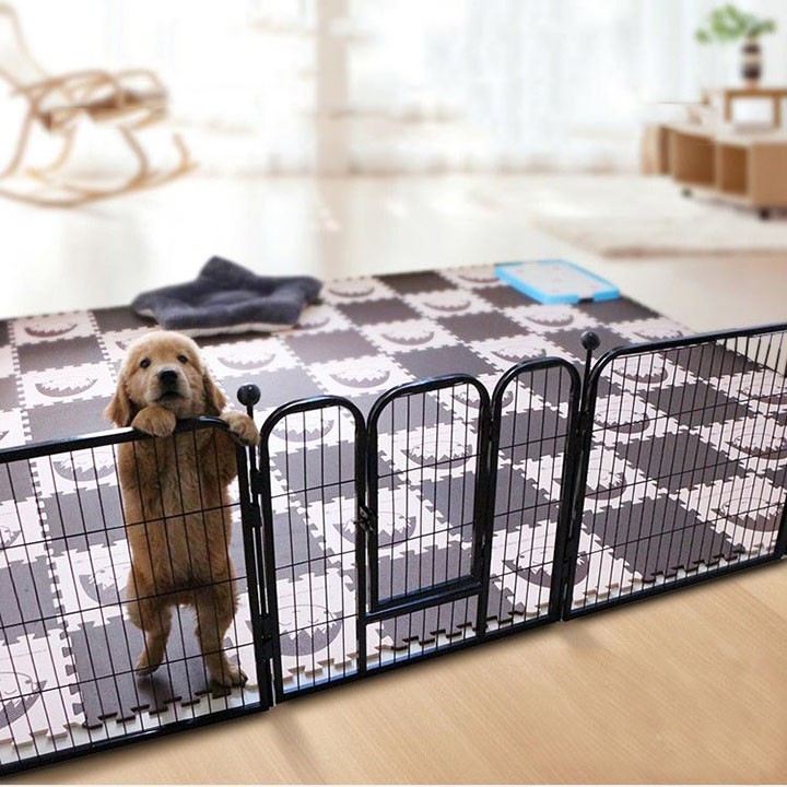 Chuồng quây ghép 6 tấm sơn tĩnh điện dành cho chó - CutePets Phụ kiện thú cưng Pet shop Hà Nội