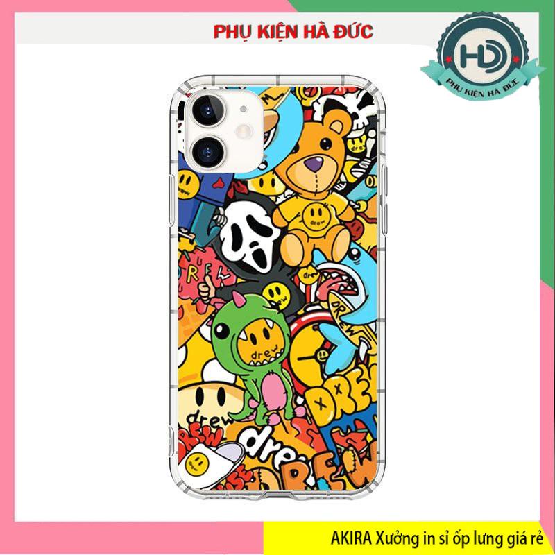 Mối bỏ sỉ case ốp lưng iphone drew 4 cute hạt me akira xưởng in ốp