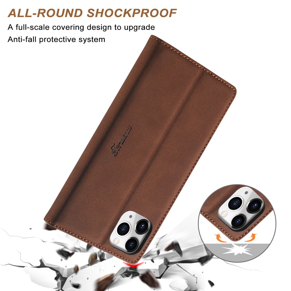 Bao Da Dạng Ví Chống Sốc Phong Cách Retro Cho Apple iPhone 11 Pro Max XS XR iP 11 Pro X/XS | BigBuy360 - bigbuy360.vn