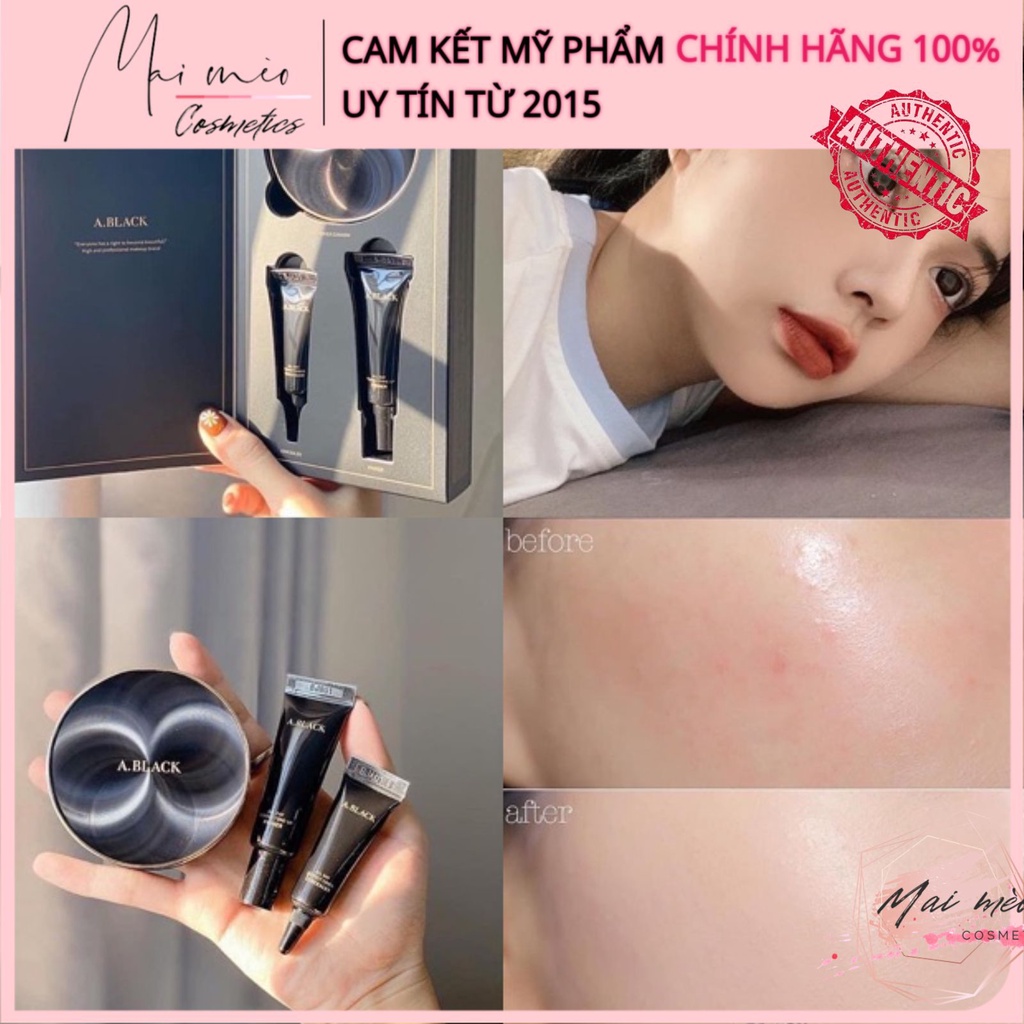 PHẤN NƯỚC- CUSHION CLIO A.BLACK 3 MÓN CHE PHỦ HOÀN HẢO