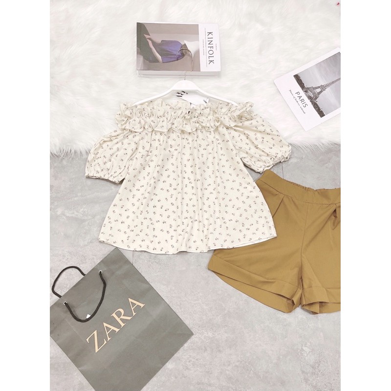 set bộ bèo trễ vai hoa nhí siêu xinh