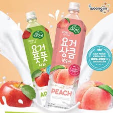 Nước Trái Cây Lợi Khuẩn Woongjin Hàn Quốc Vị Đào,Táo Chai 1500ML | BigBuy360 - bigbuy360.vn