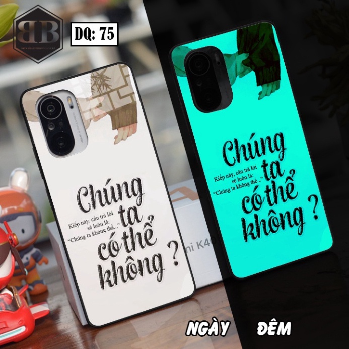 Ốp lưng kính Dạ Quang dành cho Xiaomi Redmi K40 / Redmi K40 Pro / Poco F3 phát sáng trong đêm