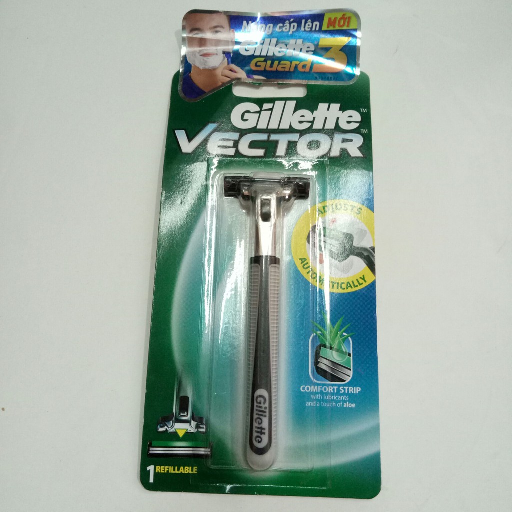 Dao cạo râu Gillette Vector + 2 lưỡi dao cạo