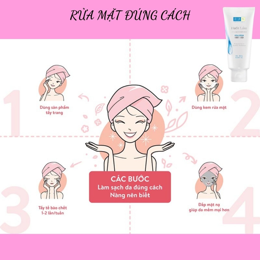 Sửa Rửa Mặt HADA LABO Nước Rửa Mặt Dưỡng Da Cấp Ẩm Tối Ưu Mềm Mượt Advanced Nourish Cleanser ( 80g )