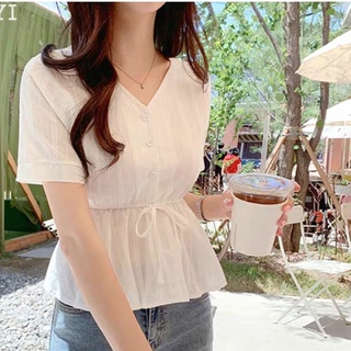 Áo kiêu xinh babydoll chất xô ak30
