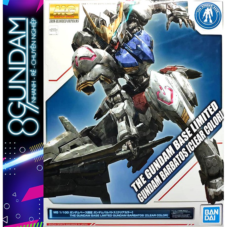 Mô Hình Lắp Ráp The Gundam Base Limited MG Barbatos Clear Color