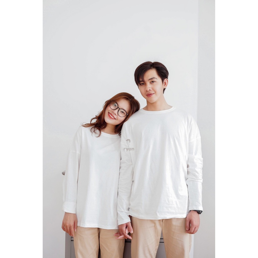 RYAN - Blank Long Sleeves Tee (trắng) | BigBuy360 - bigbuy360.vn