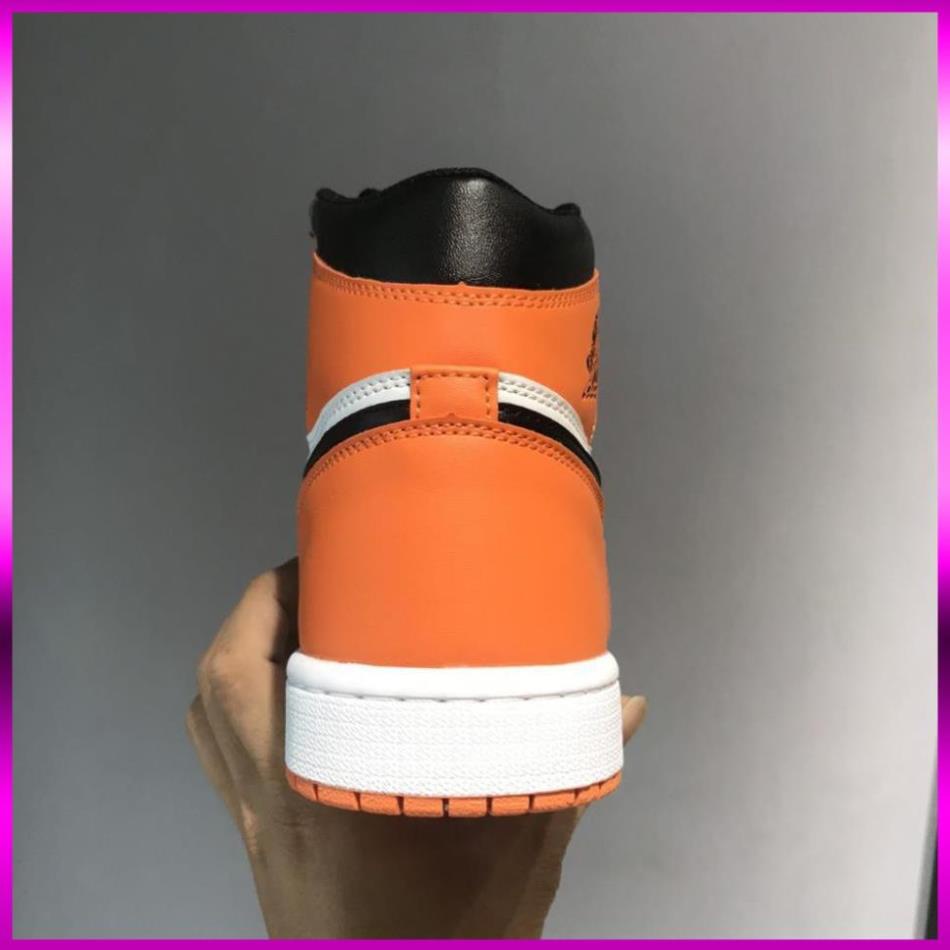 [Sneaker34]⚡️𝕋ổ𝕟𝕘 𝕂𝕙𝕠⚡️ Giày thể thao sneaker Jordan 1 đen cam cao cổ nam nữ full box