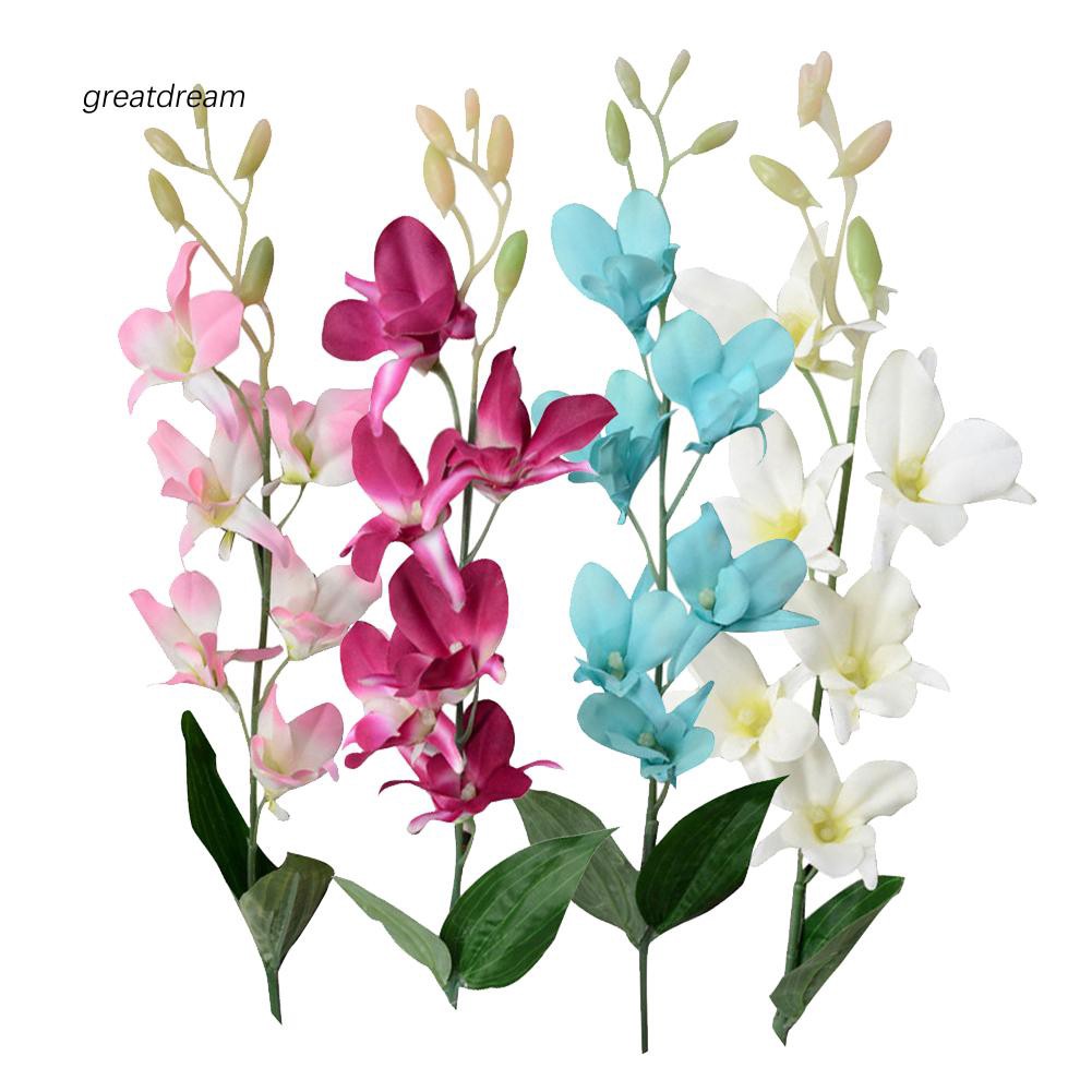 Chậu Hoa Lan Nhân Tạo Dùng Để Trang Trí Nhà / Văn Phòng / Tiệc Cưới