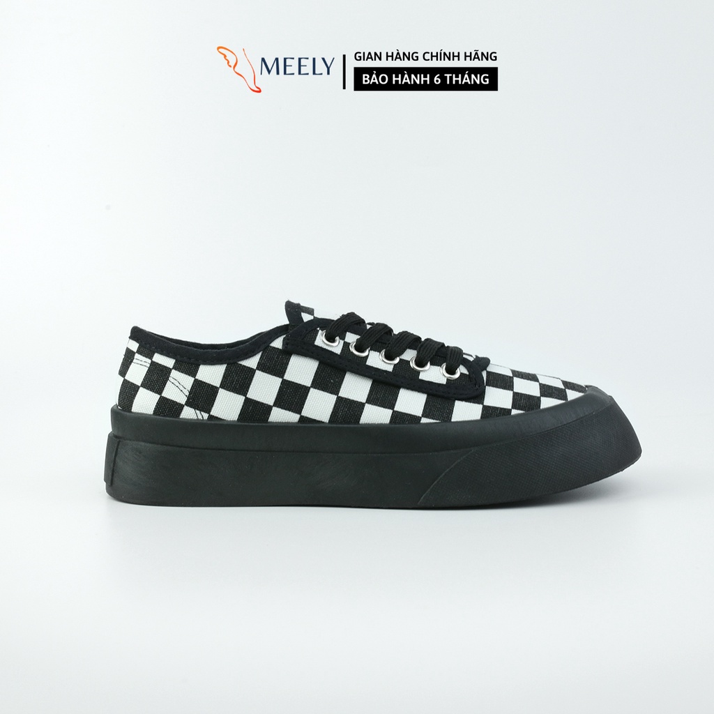 MEELY - Giày Thể Thao Nữ Sneaker Kiểu Dáng Hàn Quốc Cá Tính CARO - NT55