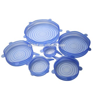 SET 6 NẮP SILICONE BẢO QUẢN THỰC PHẨM(RẺ MÀ CHẤT)