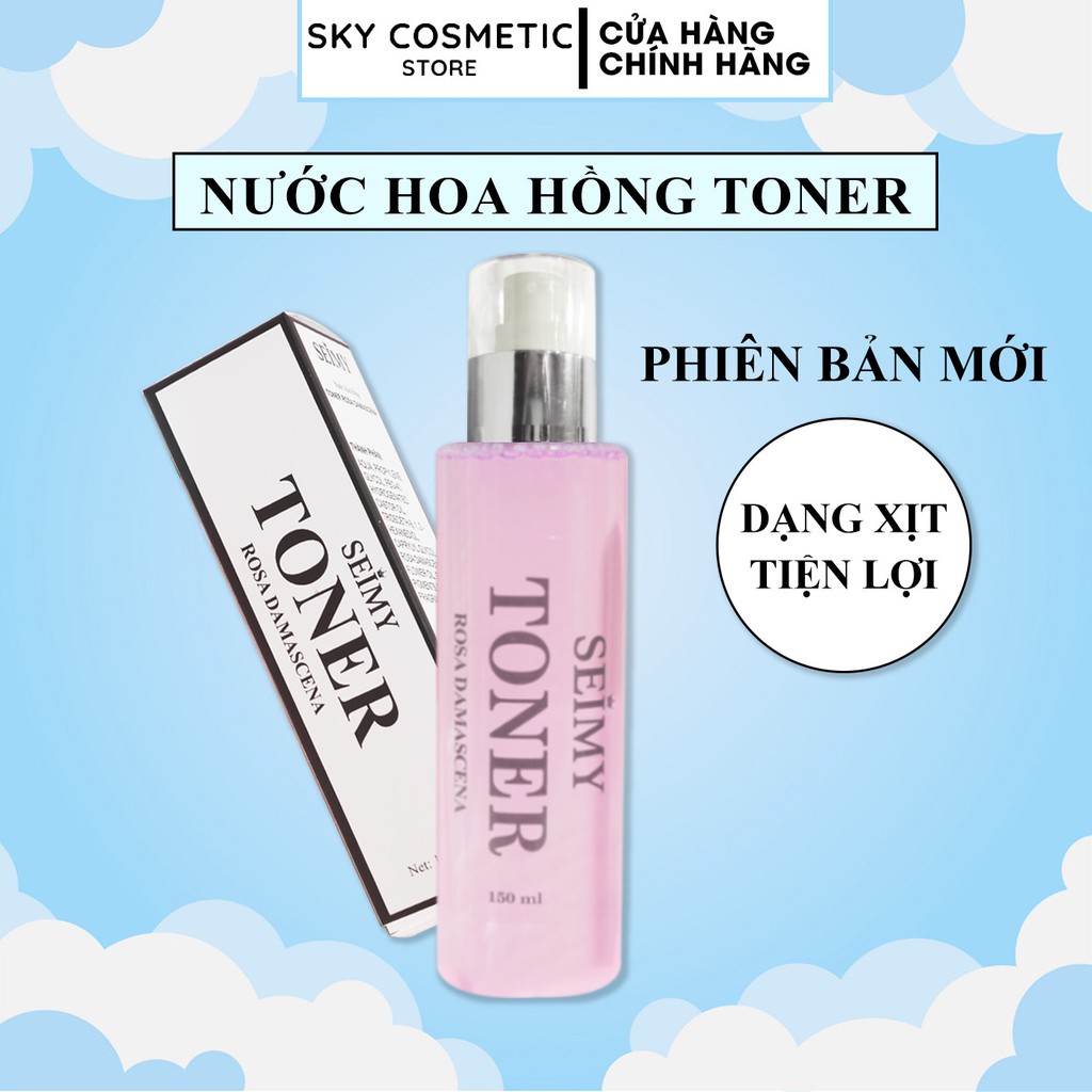 [Mã BMLTA50 giảm 10% đơn 150K] Nước hoa hồng toner SEIMY - Toner Rosa Damascena dành cho mọi loại da 150ml