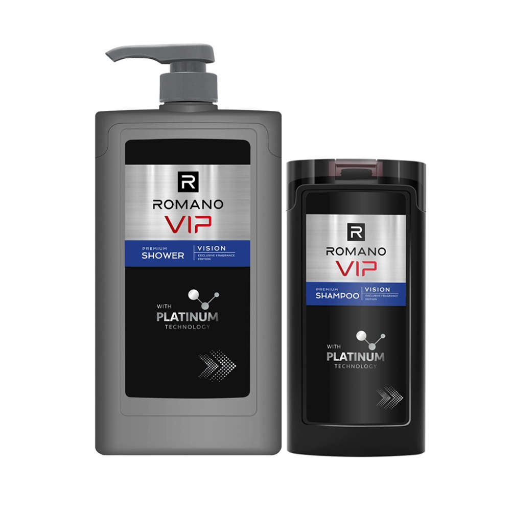 Sữa Tắm Hương Nước Hoa Romano Vip 650g +Tặng kèm dầu gội 150g