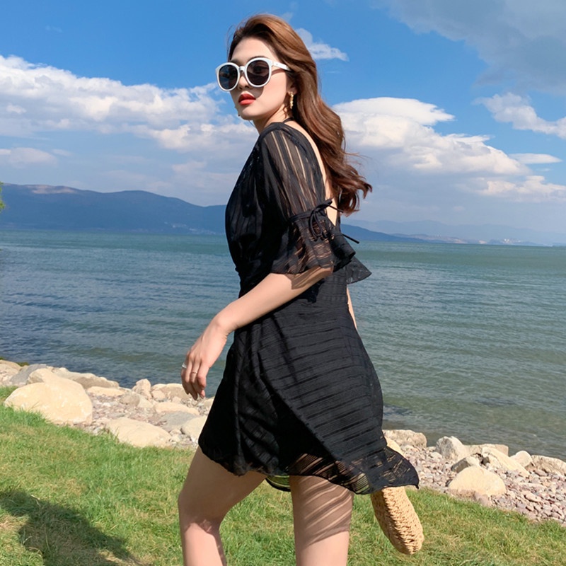 Bikini bigsize, bộ đồ bơi liền váy kín đáo