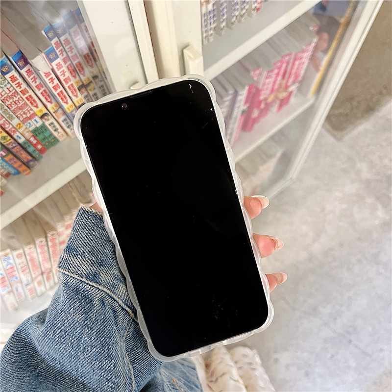 Ốp Điện Thoại Silicon Hình Gấu Đám Mây Cho iPhone 13 12Pro x xs 6 / 7 / 8Plus / Xr / Xsmax / Mini / 14-14