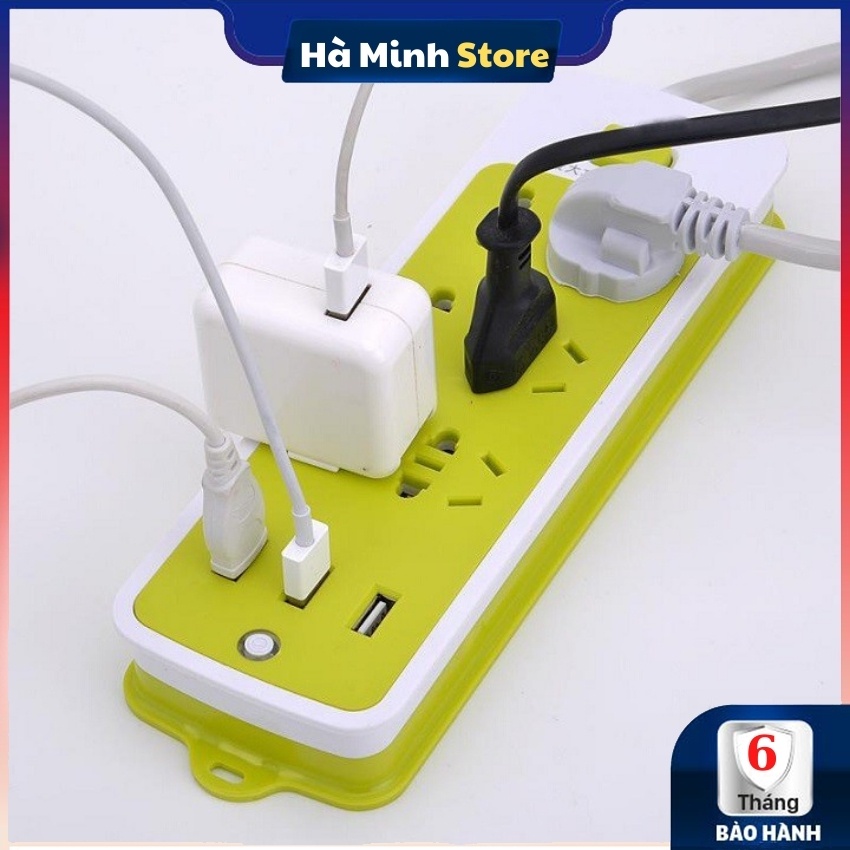 [Hàng Loại A] Ổ Cắm Điện Đa Năng Chống Giật 9 ổ cắm, 3 cổng USB - Ổ Cắm Điện Xanh Thái Lan Đa Năng Siêu Bền An Toàn