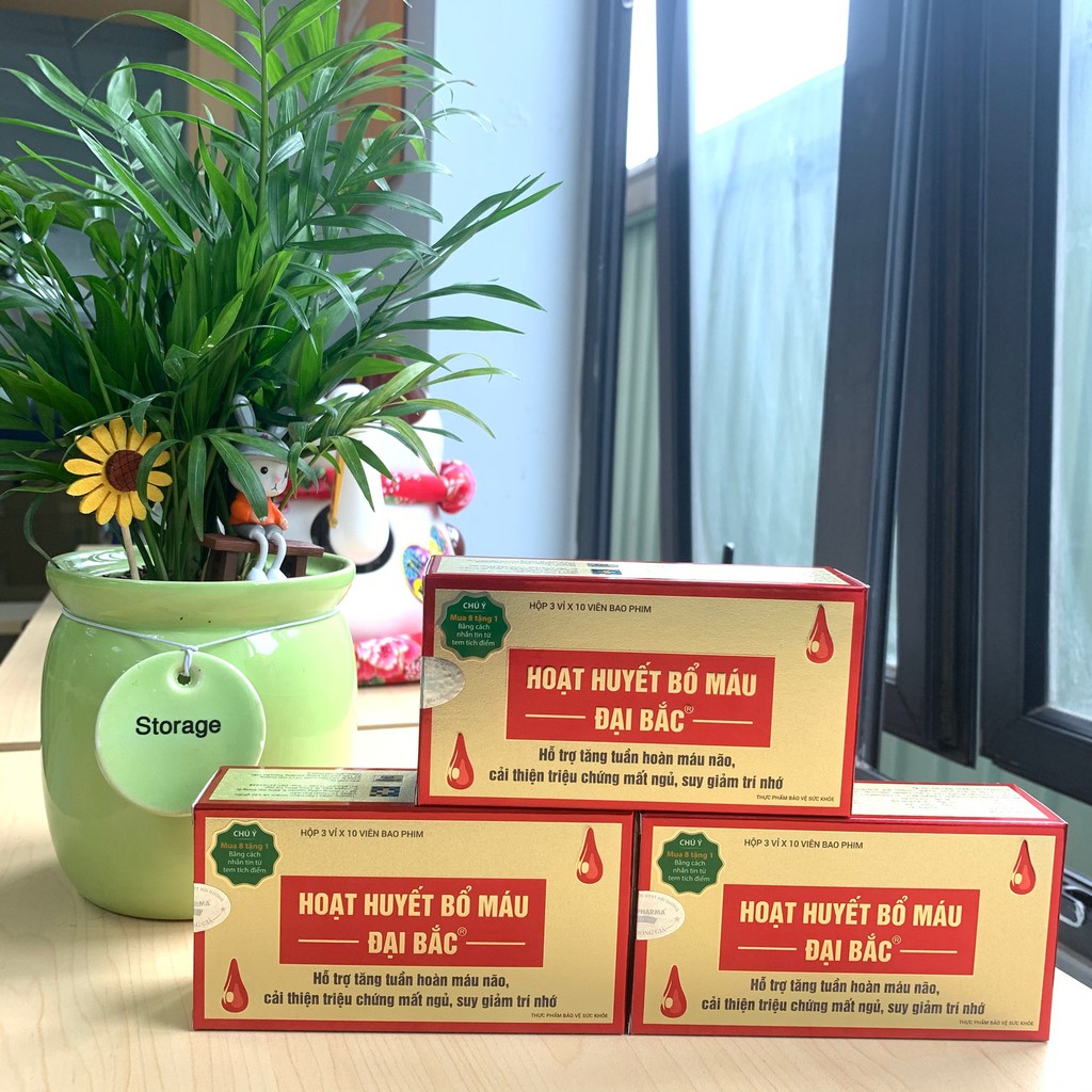 Combo 4 Hộp Hoạt huyết bổ máu Đại Bắc - Hỗ trợ MẤT NGỦ - HOA MẮT - CHÓNG MẶT