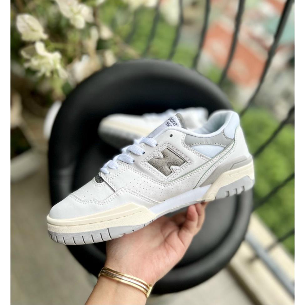 Giày Sneaker NB New 550 White Grey|NB Trắng Xám Siêu CẤp-Ảnh Tự Chụp