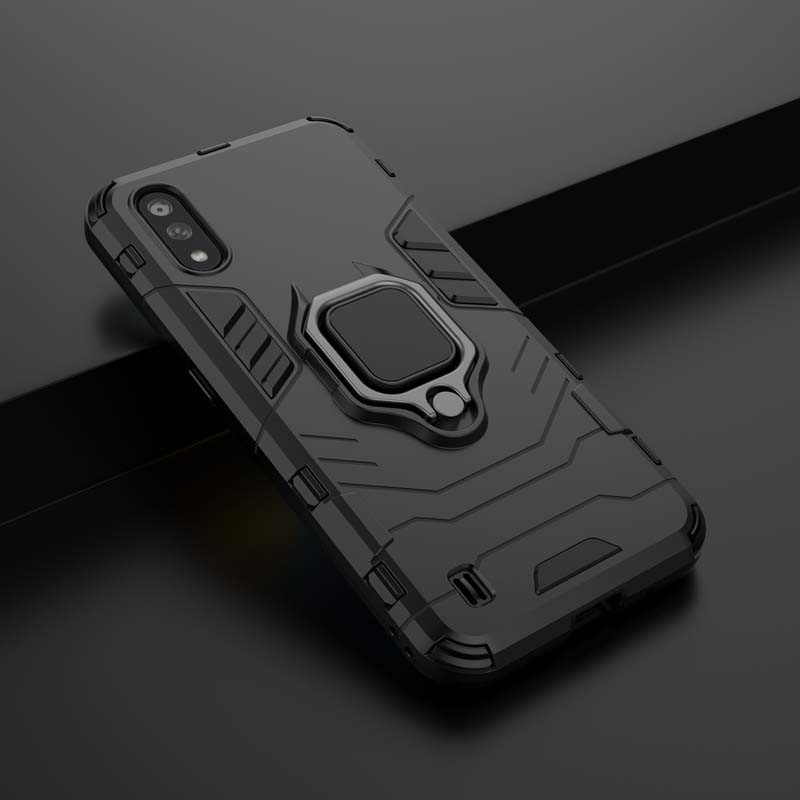 Samsung M01 M 01 Phone Case Armor Cover Samsung Galaxy M11 M01 M015F Case Silicone Bumper Ring Holder Stand Hard Back Casing