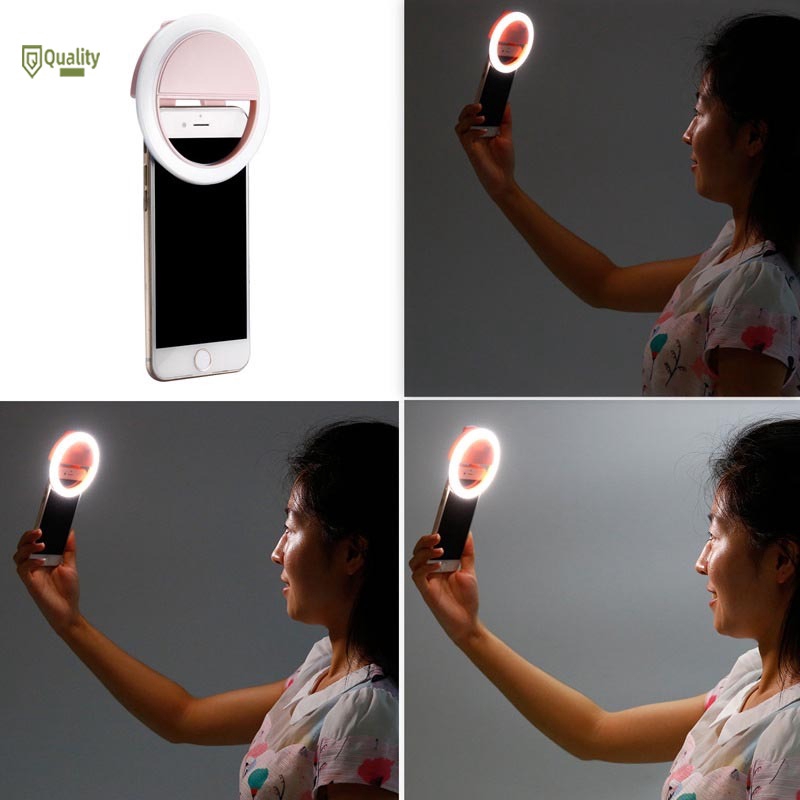 Đèn Led Hỗ Trợ Chụp Ảnh Selfie Cho Điện Thoại Máy Tính Bảng