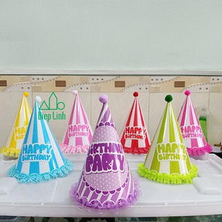 Nón Sinh Nhật Happy Birthday Cho Bé