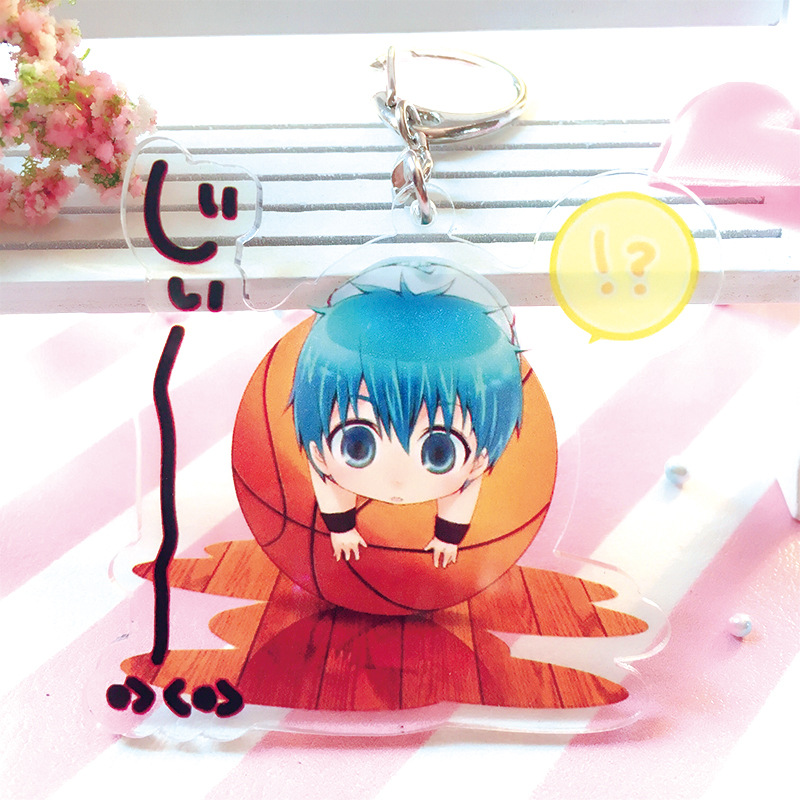 Móc Khóa Nhựa Acrylic Họa Tiết Anime Akashi Kuroko Màu Trong Suốt