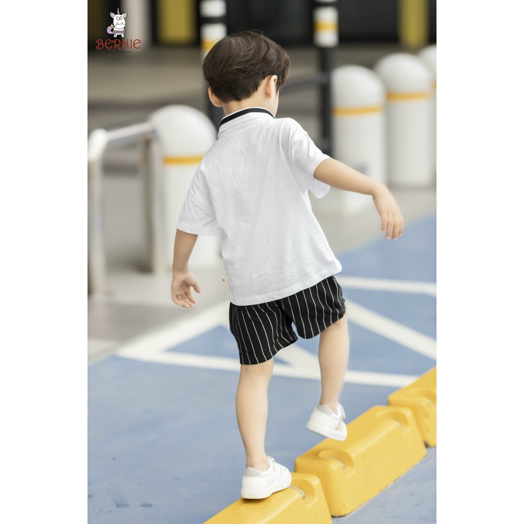 _Bộ Cotton PoLo Micky Soái ca cho bé trai 9 đến 22kg