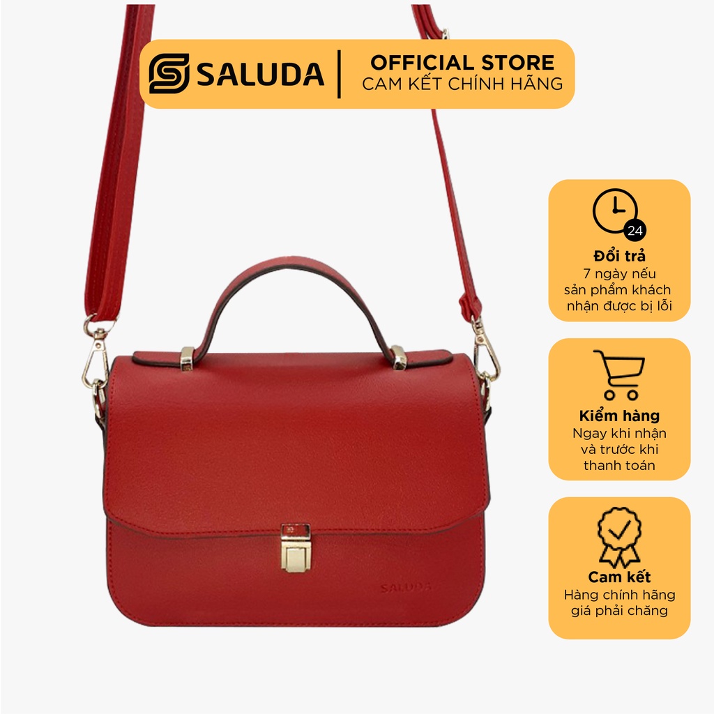 Túi xách nữ da thời trang đeo chéo phong cách Hàn Quốc Saluda SL001M