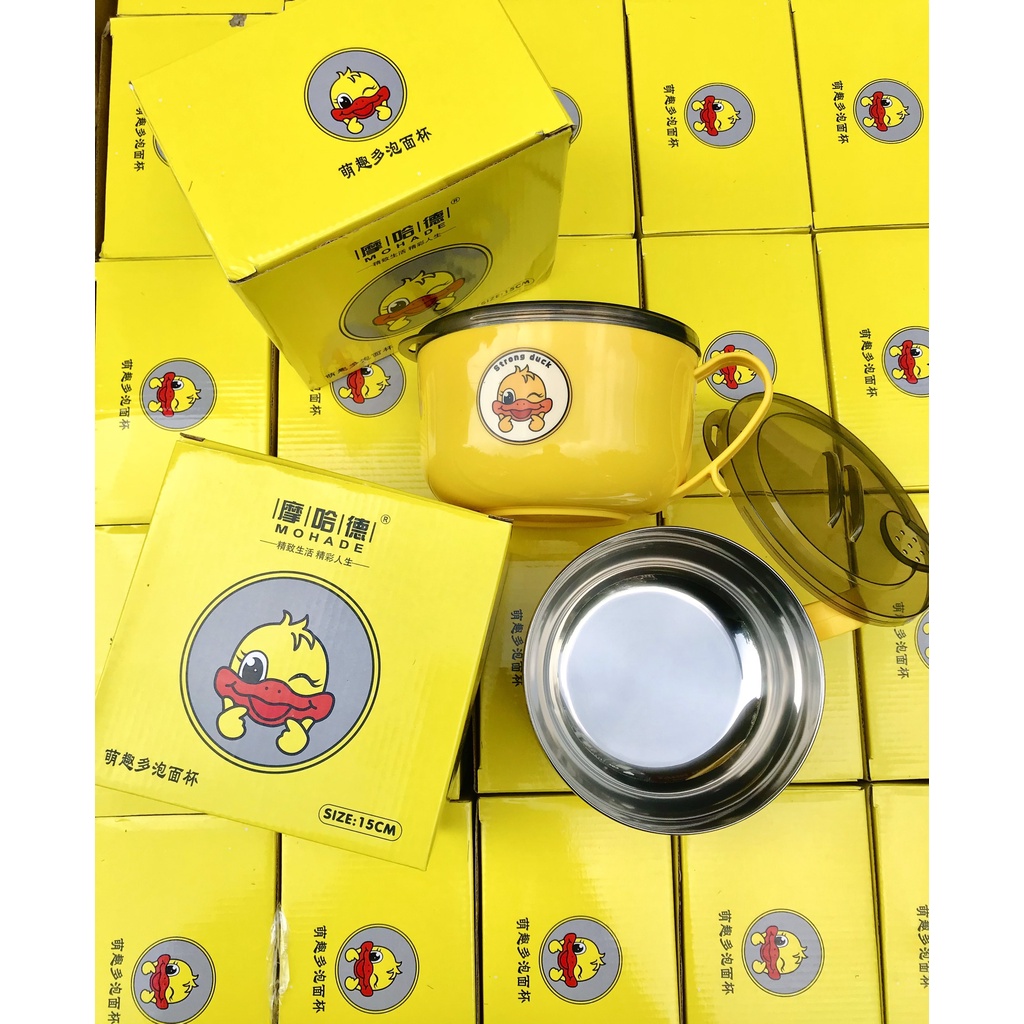 Bát úp mì, bát đựng cơm hình vịt vàng