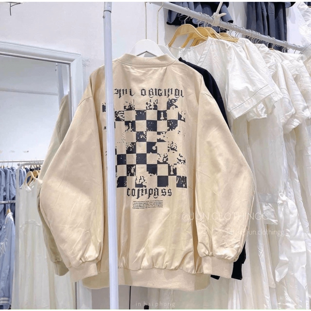 Áo Khoác Bomber Nam Nữ Nhung Tăm Họa Tiết Caro Cực Chất - TP535 [NewUnisex]