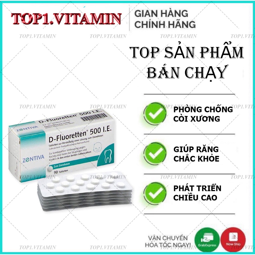 Vitamin D Của Đức Cho Trẻ Sơ Sinh - Fluoretten 500 I.E
