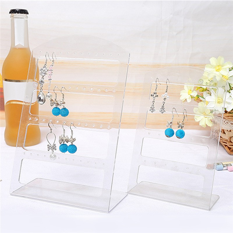 Giá đứng treo khuyên tai nữ trang hình chữ L thiết kế đẹp mắt