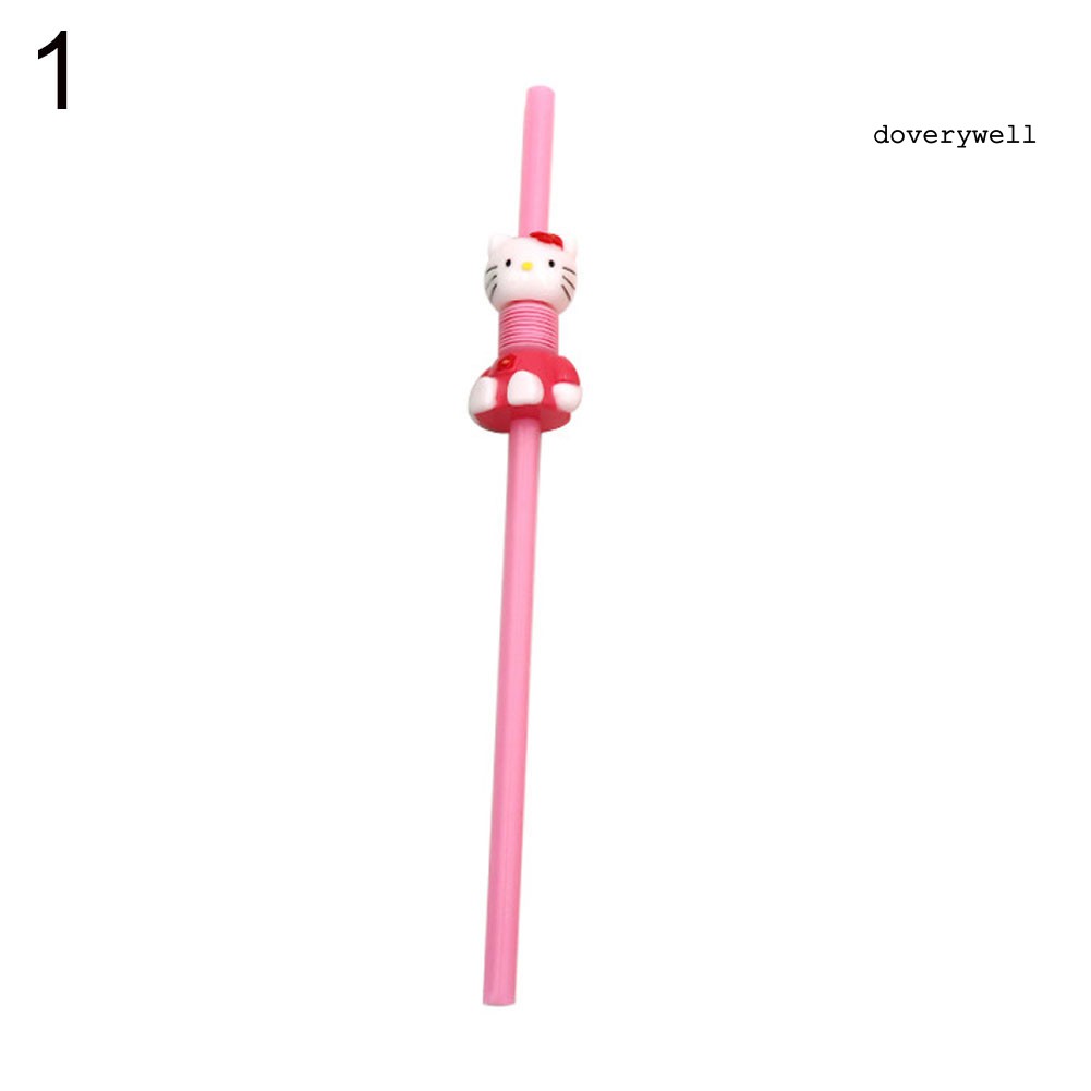 Ống Hút Nhựa Kiểu Dáng Động Vật Hoạt Hình Dễ Thương