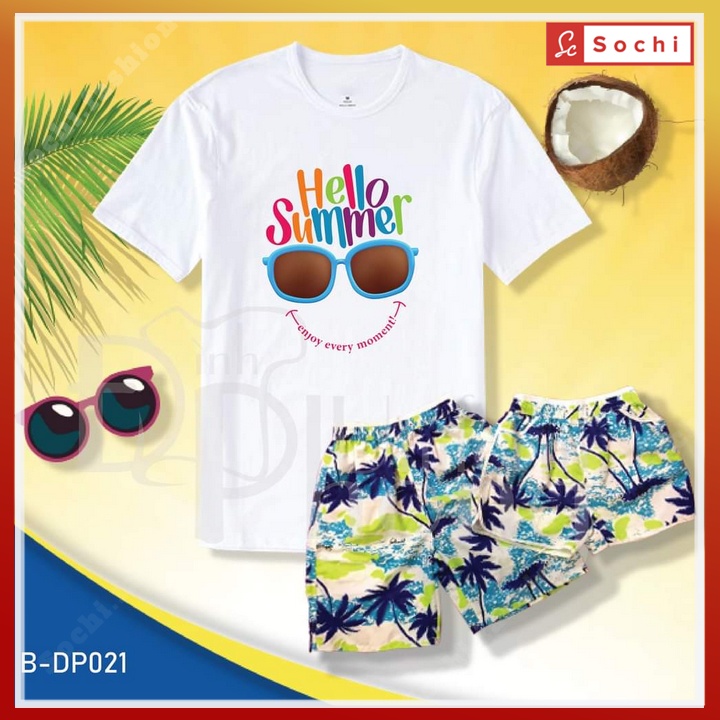 Áo đồng phục đi biển, áo thun nhóm đi chơi, áo thun gia đình siêu cute BSTDP06